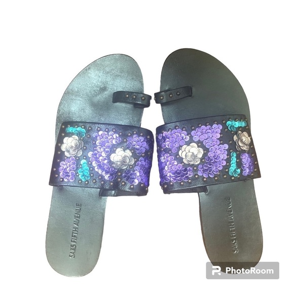 Saks Fifth Avenue Shoes - Saks Fifth Avenue Leather Sandals